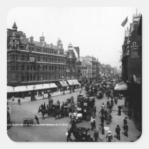 Tottenham-Gerichts-Straße von Oxford-Straße, Quadratischer Aufkleber