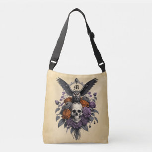 Totuleule lila und kupferfarbene Rosen Tragetaschen Mit Langen Trägern