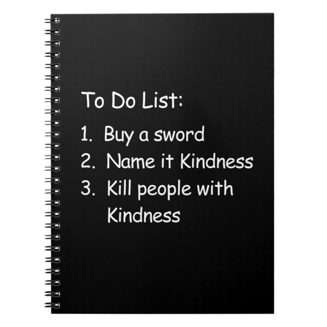 Tötung Peole mit Güte Notizblock (Vorderseite)