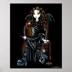 Tötungszeit Gothic-Feenkunstplakat Poster