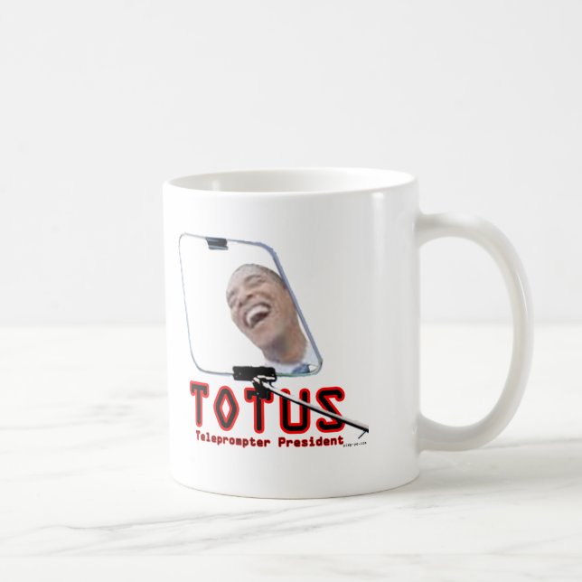 TOTUS - Obama - der Teleprompter-Präsident Kaffeetasse (Rechts)