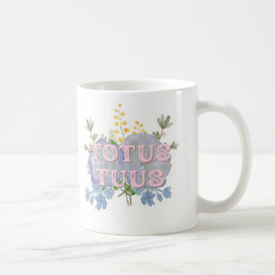 Totus Tuus Katholischer Marianischer Blumenbecher Kaffeetasse