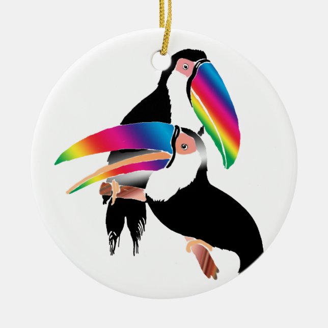 Tou Toucans Keramikornament (Vorne)