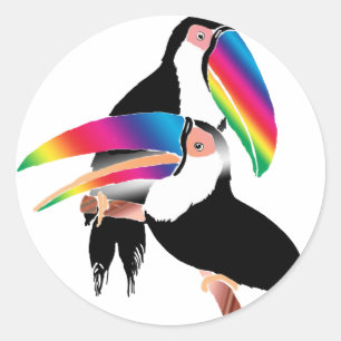 Tou Toucans Runder Aufkleber