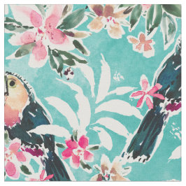 TOUCADISE TOU Lush Tropical Toucans Stoff