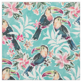 TOUCADISE TOU Lush Tropical Toucans Stoff