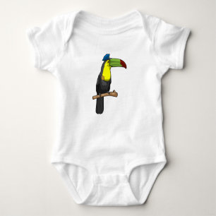 Toucan als Polizeibeamte Baby Strampler