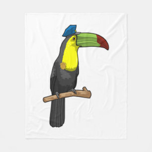 Toucan als Polizeibeamte Fleecedecke