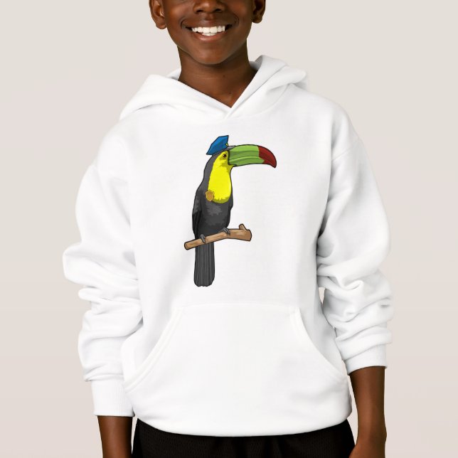 Toucan als Polizeibeamte Hoodie (Vorderseite)