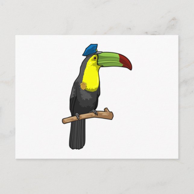 Toucan als Polizeibeamte Postkarte (Vorderseite)