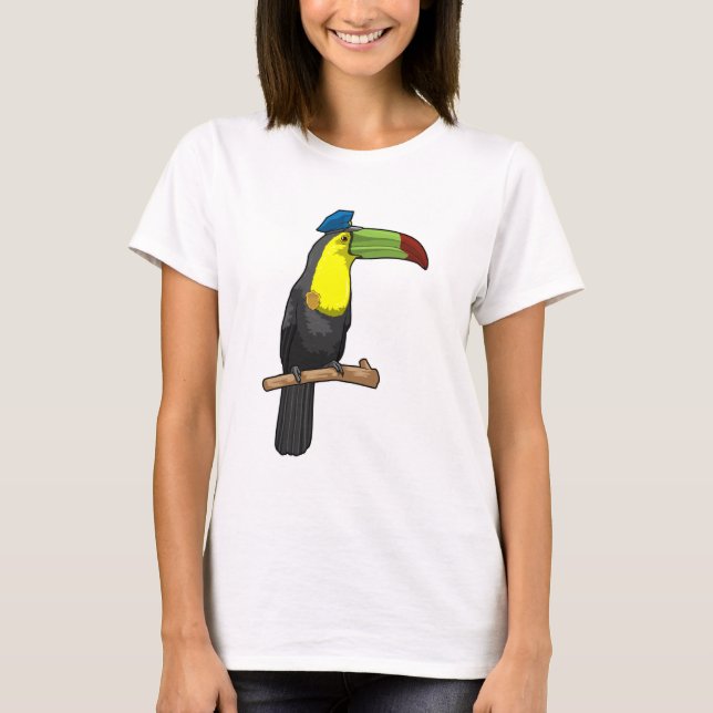 Toucan als Polizeibeamte T-Shirt (Vorderseite)