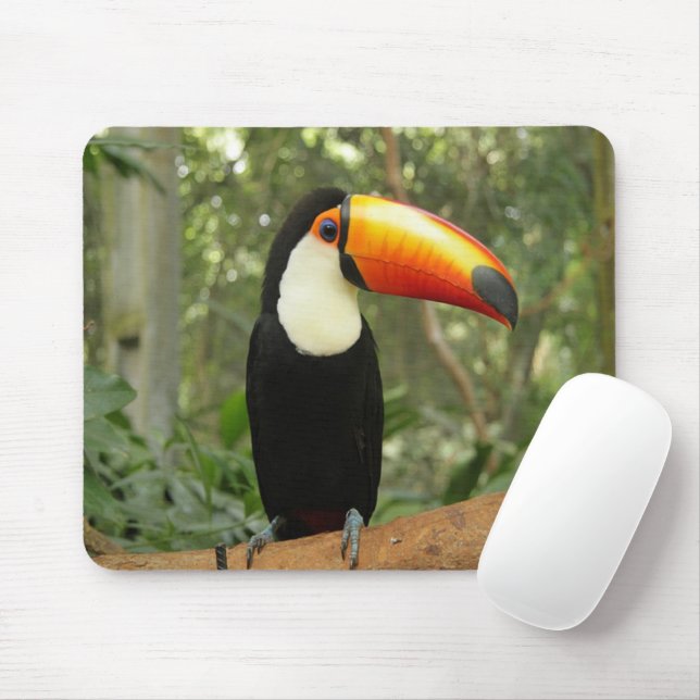 Toucan am Baumzweig Mousepad (Mit Mouse)