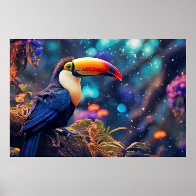 Toucan Animal Bird Wildlife Wilderness Colorful Poster (Vorne)