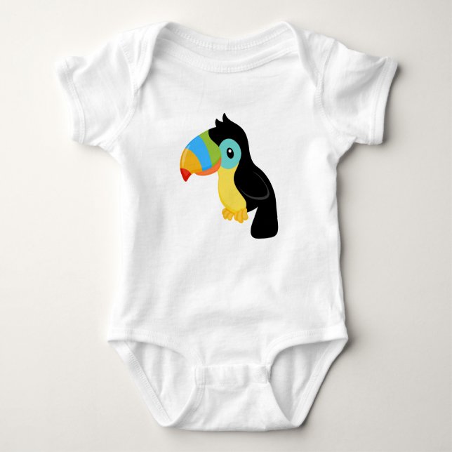 Toucan Baby-Jersey-Bodysuit Baby Strampler (Vorderseite)