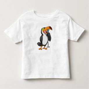 Toucan bei Musik mit Mikrofon Kleinkind T-shirt