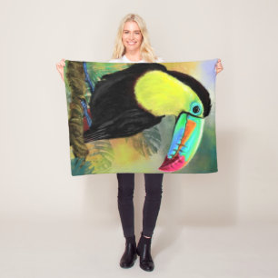 Toucan Bird Baby Fleece Blanket