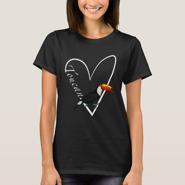 Toucan Bird Bird Birdwatcher Tierbiologe 1 T-Shirt (Vorderseite)