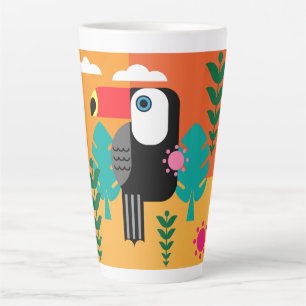 Toucan Bird Liebhaber Zwei-Tone-Kaffee-Tasse Milchtasse
