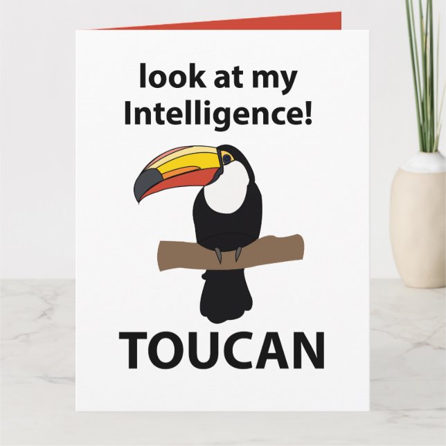 Toucan Bird Niedlich Funny Karte (Vorderseite)