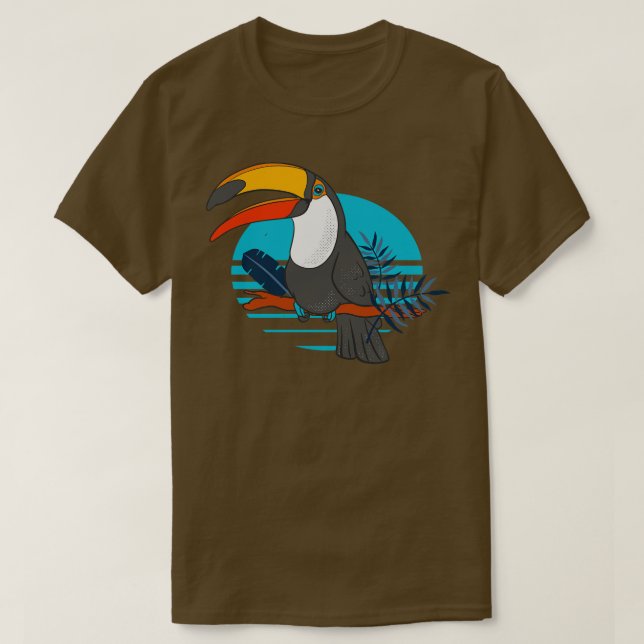 Toucan Bird Tropenwald Tier T-Shirt (Design vorne)