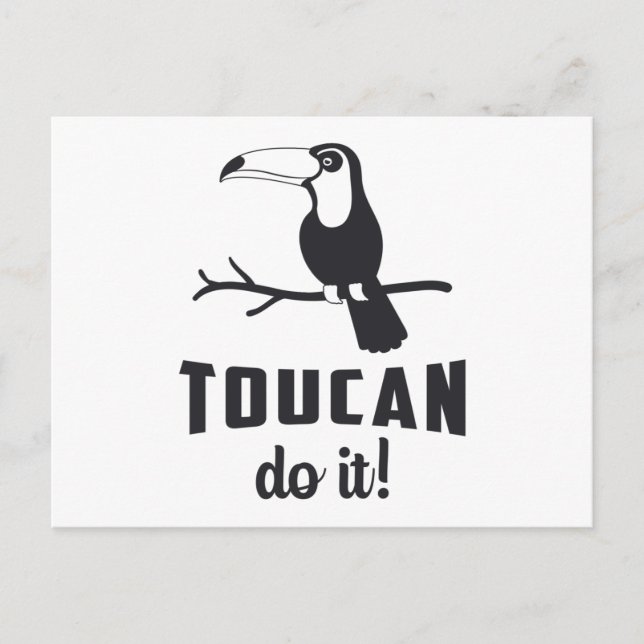 Toucan Do it Bird Watcher Watcher Watcher Watching Postkarte (Vorderseite)