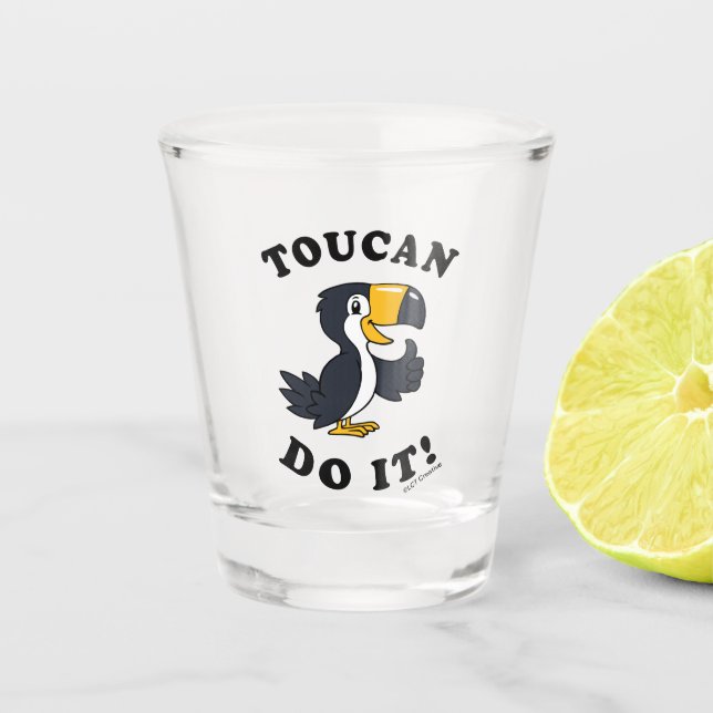 Toucan Do it Schnapsglas (Vorderseite)