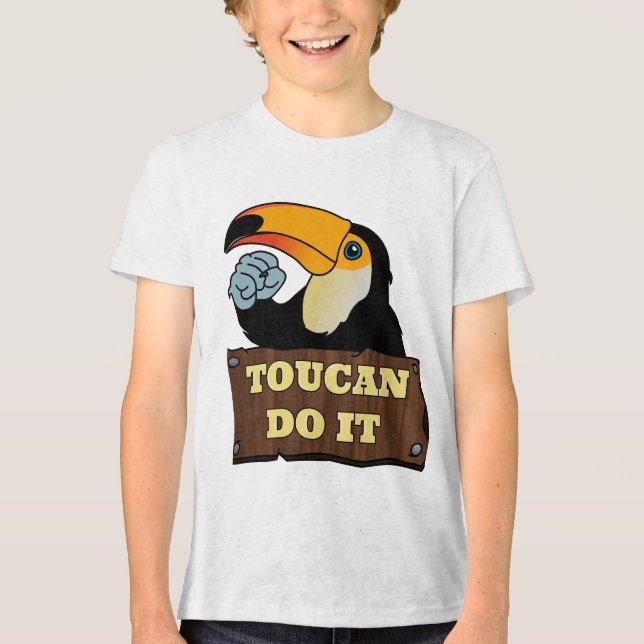 Toucan Do it | Tri-Blend Shirt (Vorderseite)
