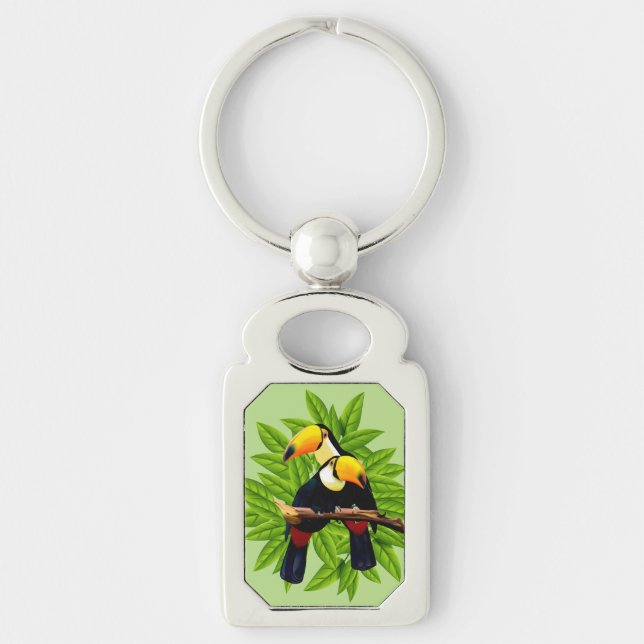 Toucan Duo Green Schlüsselanhänger (Vorderseite)