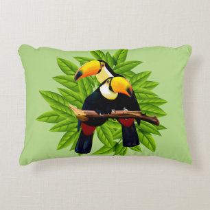 Toucan Duo Grün Dekokissen