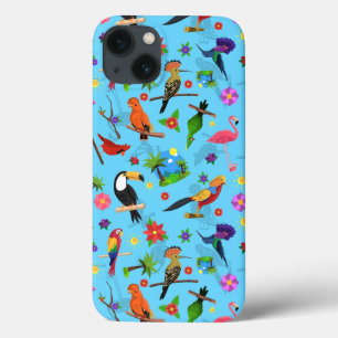 Toucan Flamingo und Arara nahtlose Vogelmuster Case-Mate iPhone Hülle