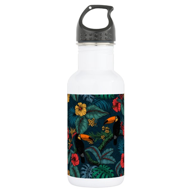 Toucan garden 2 edelstahlflasche (Vorderseite)