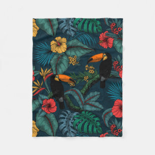 Toucan garden 2 fleecedecke