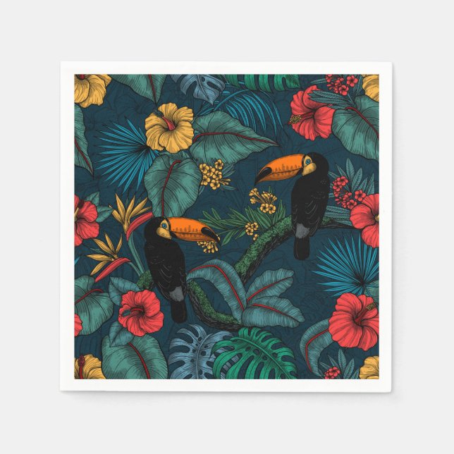 Toucan garden 2 serviette (Vorderseite)