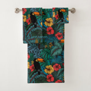 Toucan Garden Badhandtuch Set