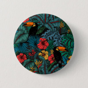 Toucan Garden Button