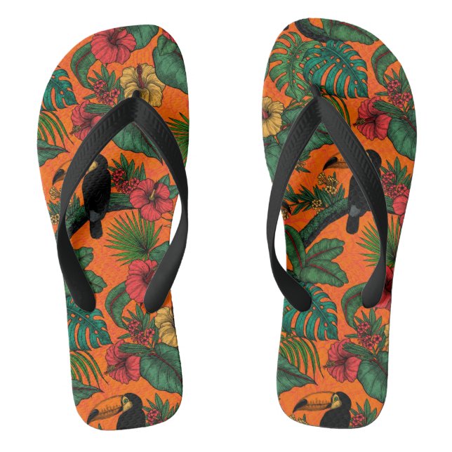 Toucan Garden Flip Flops (Fußbett)