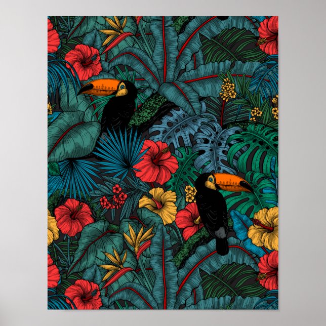 Toucan Garden Poster (Vorne)