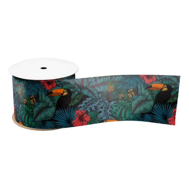 Toucan Garden Satinband (Spule)
