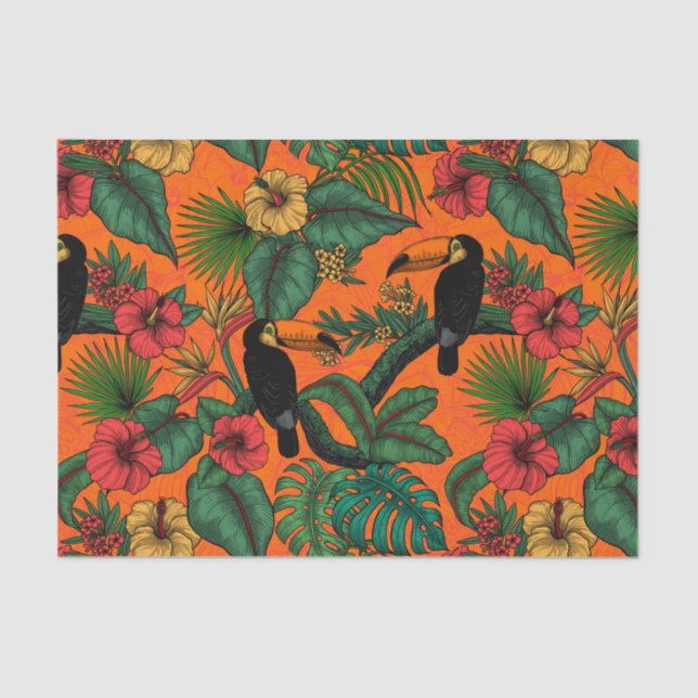 Toucan Garden Seidenpapier (Vorderseite)