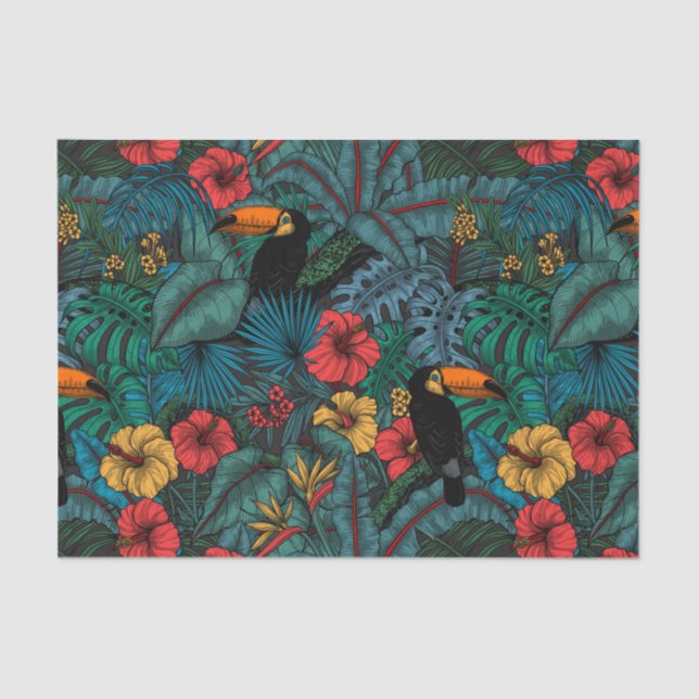 Toucan Garden Seidenpapier (Vorderseite)