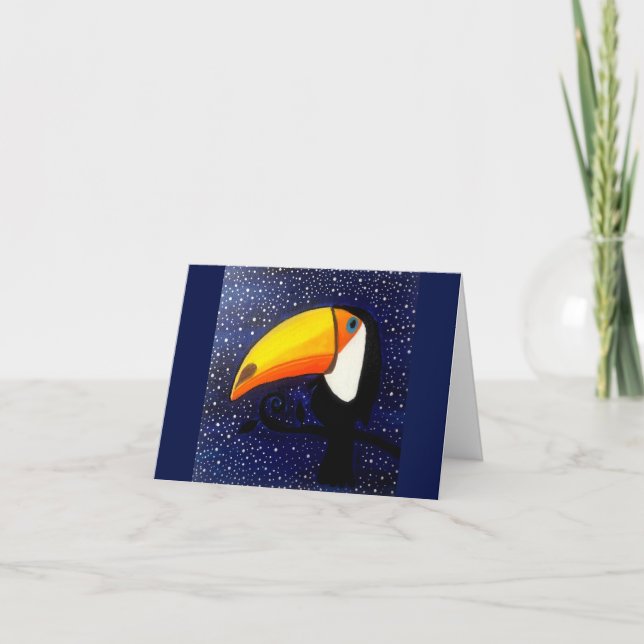 Toucan Grußkarte Karte (Vorderseite)