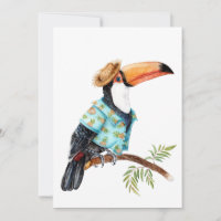 Toucan im hawaiianischen Shirt