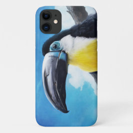 Toucan in der digitalen tropischen Vogelmalerei iPhone 11 Hülle