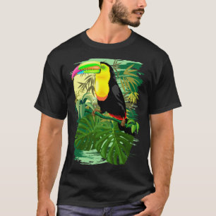 Toucan in grünem Amazonas-Gebiet Regenwald T-Shirt