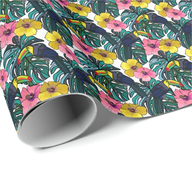 Toucan Jungle Geschenkpapier (Rolleneckpunkt)