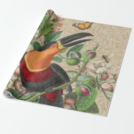 Toucan Jungle Tropical Bird Beautiful Antique Geschenkpapier