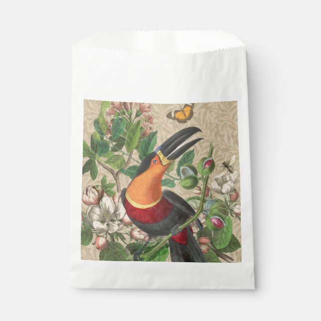 Toucan Jungle Tropical Bird Beautiful Antique Geschenktütchen (Vorderseite)
