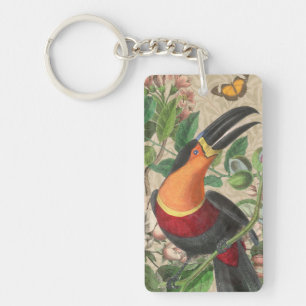 Toucan Jungle Tropical Bird Beautiful Antique Schlüsselanhänger