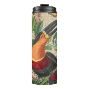 Toucan Jungle Tropical Bird Beautiful Antique Thermosbecher