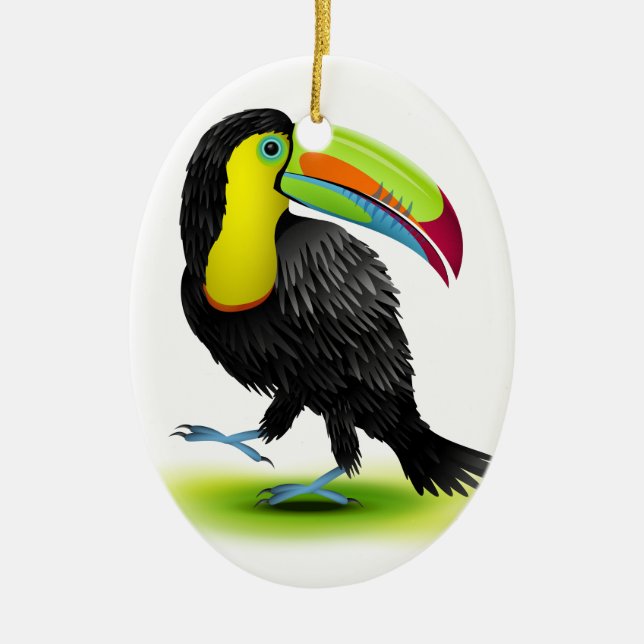 Toucan Keramik Ornament (Vorne)